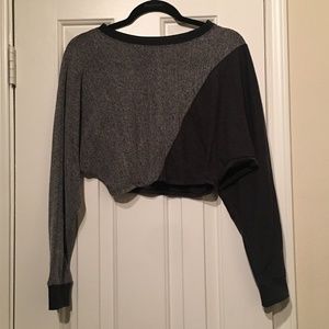 Silence + Noise Cropped Color Block Top